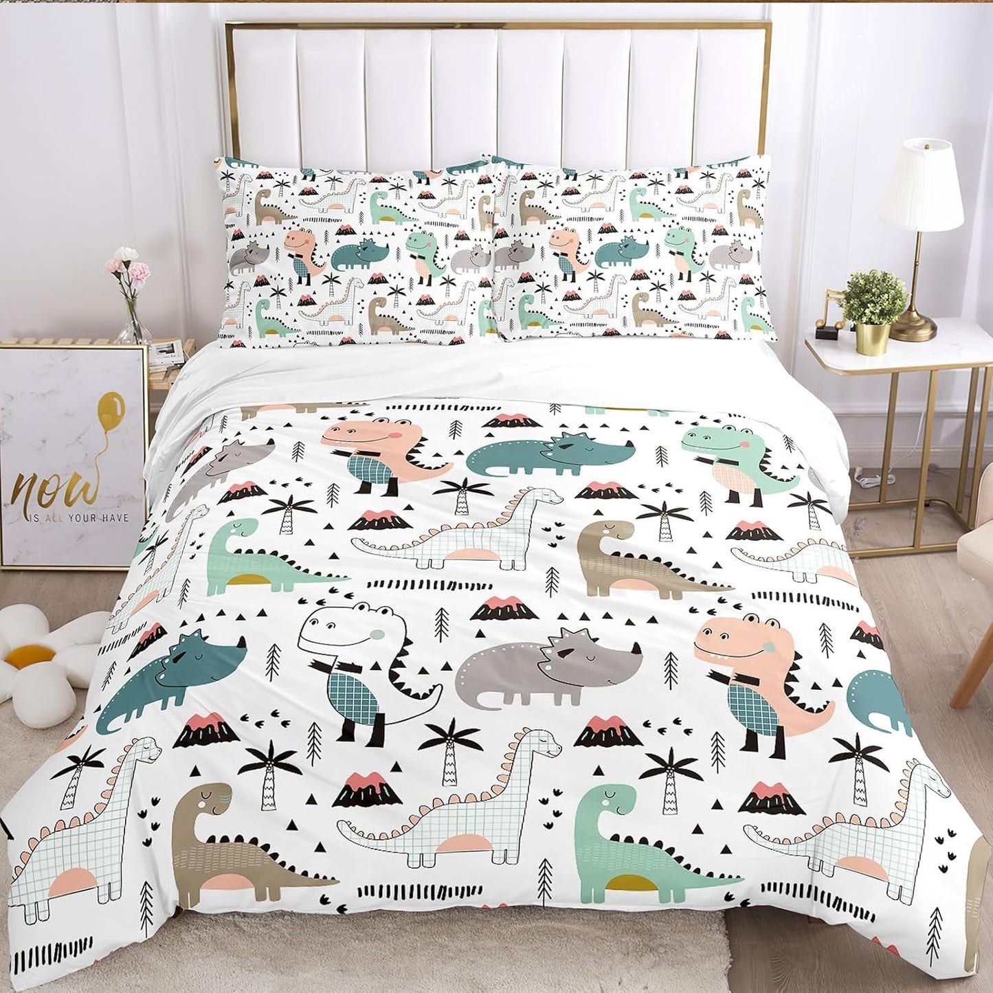 Sängkläder för barn, Dinosaur Sängkläder - barn Naty Shop A-3 135 X 200 Cm