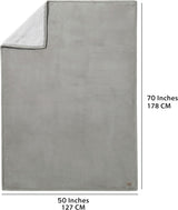 UGG 01465 Bliss Sherpa Slängfilt Helt vändbar för soffa eller säng Kan tvättas i maskin Lättskött Mjuk plysch Överdimensionerade lyxfiltar 178 X 127 cm Seal Naty Shop Täcken & täcken