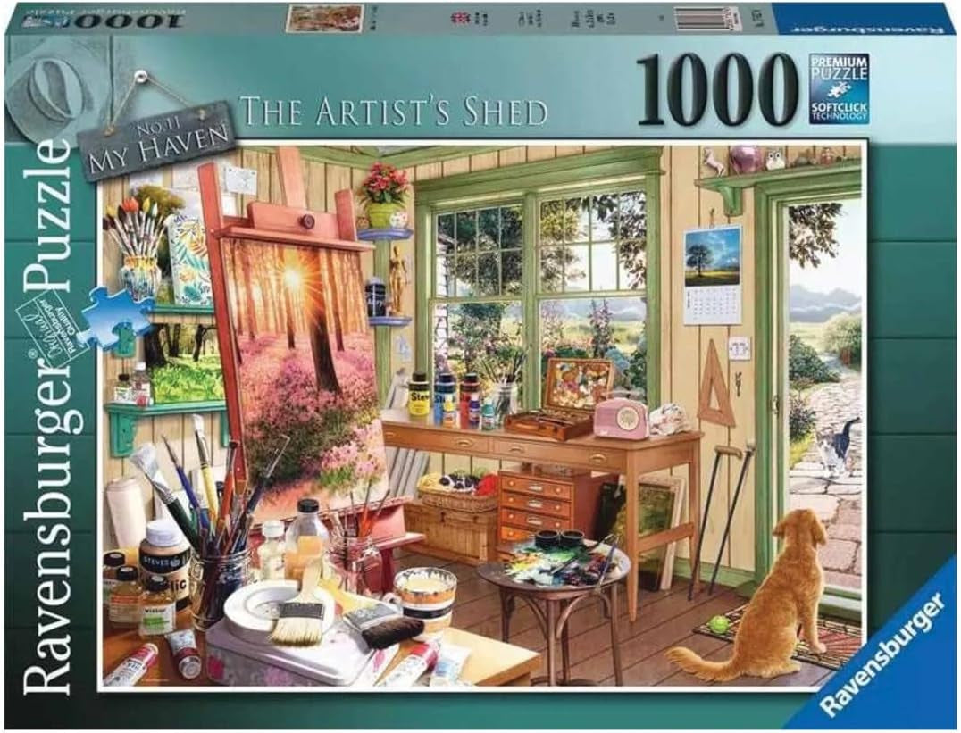 Ravensburger Pussel 1000 bitar - Mitt skydd: konstnärens skjul Pussel Naty Shop Ny design