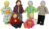 Hape E3401 Four Seasons House, möblerat och E3500 - dockfamilj, ljus hy