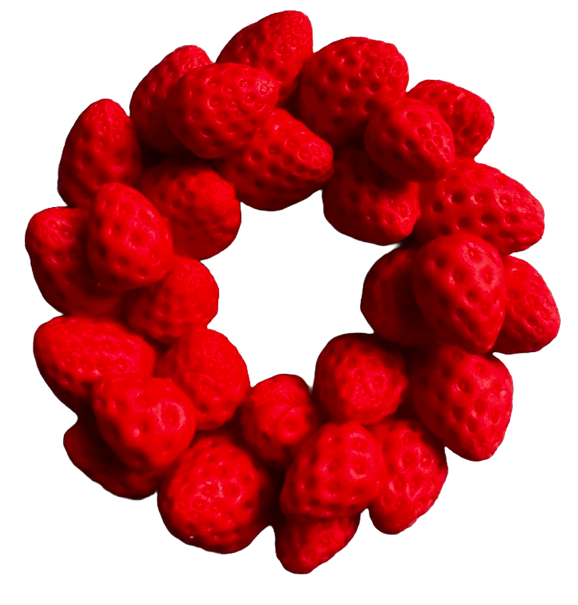 Ätlig sockerpastadekoration, Strawberry Crown Sockerpastadekorationer Naty Shop