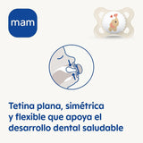 MAM Clip It-napp! Broach & Original S226 Skinsoft™ silikon, ultramjuk, för spädbarn från 0+ månader