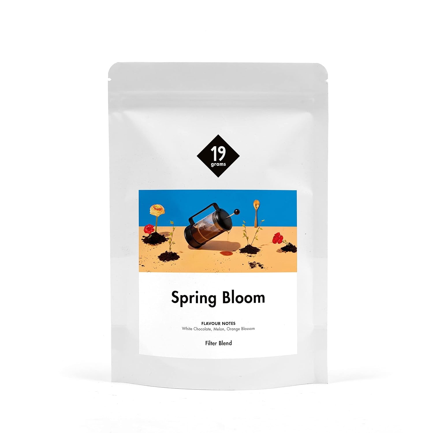 Vårblomningsfilter | 250 g fullkorn | rättvist och hållbart | nystekt | kaffebönor 100% Arabica | specialkaffe | 19 gram Cafe Roastery...