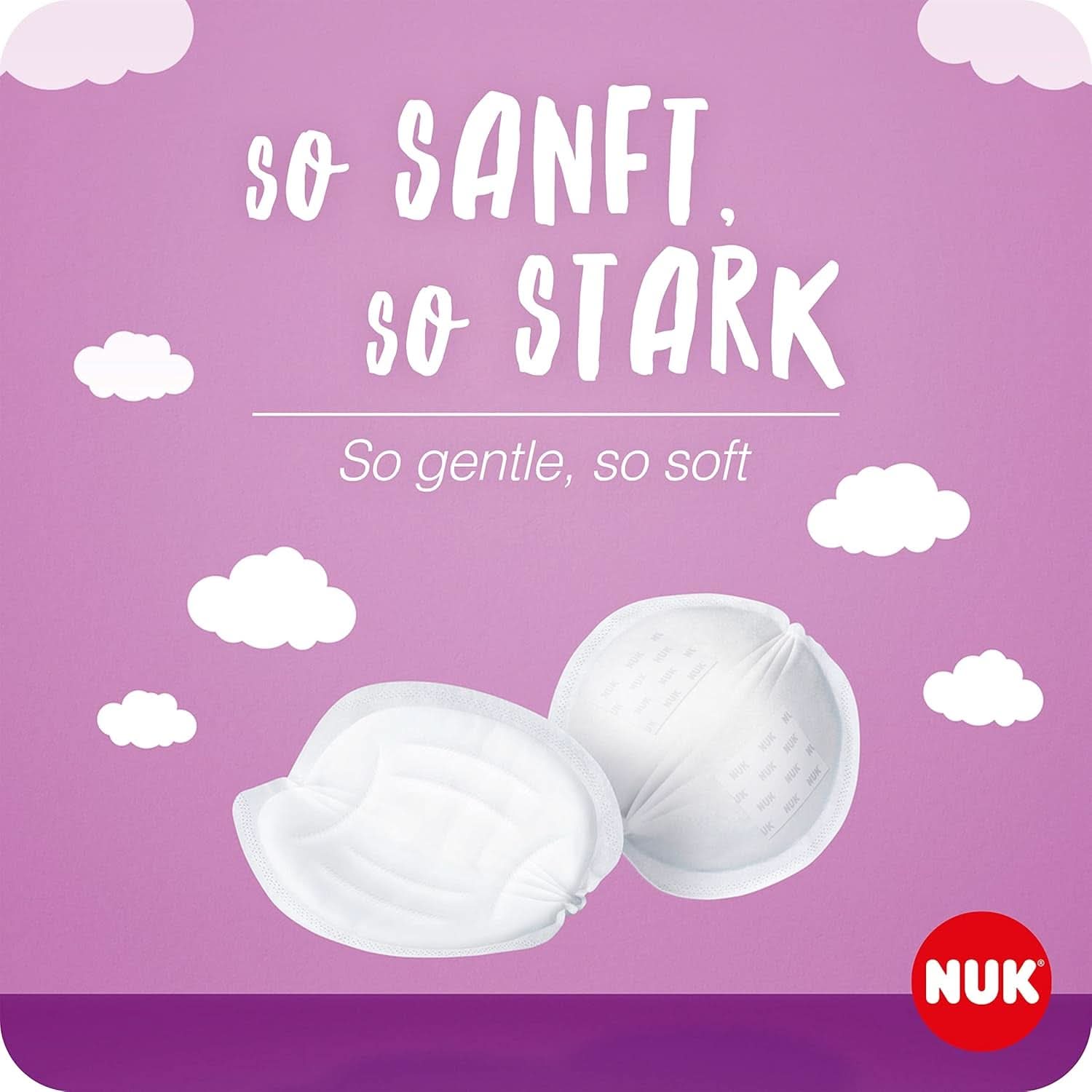 NUK Högpresterande Einweg-Stilleinlagen Mit Sofort-Saugvlies | Einlagen Zum Stillen | Einzelverpackung | +40 % mer sugkraft | 60 Stück Barnmat och amningstillbehör Naty Shop