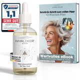 Hairlexier Hair Growth Remedy for Women - Rosemary Hårolja, Ricinolja Hårolja, Lavendelolja, Naturligt hårserum mot diffust håravfall, Stödjer hårväxt, Vegansk & Ekologisk + Arbetsbok Hårvård Naty Shop Women