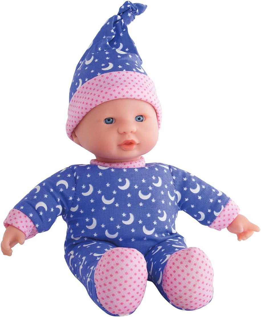 Simba 105010010 - Laura Little Star Soft Body Doll i en söt klänning och Glowing Moon and Stars Hatt 20cm Glowing Baby Doll från 12 månader