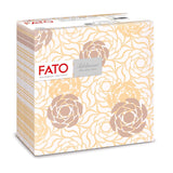 Fato - Torra pappersservetter, airlaid, textileffekt, paket med 50 servetter, 40X40 vikta i 4-format, Tropicana Decor