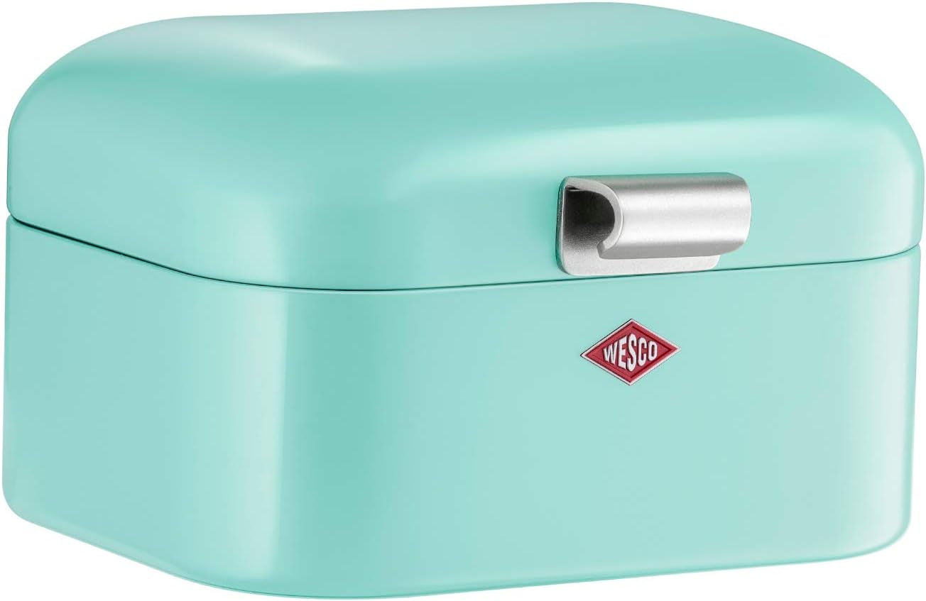Wesco 235 001 Mini Grandy brödkorg 17 x 18 x 12 cm (L/B/H) rosa, rostfritt stål Matförvaringslådor Naty Shop Mint