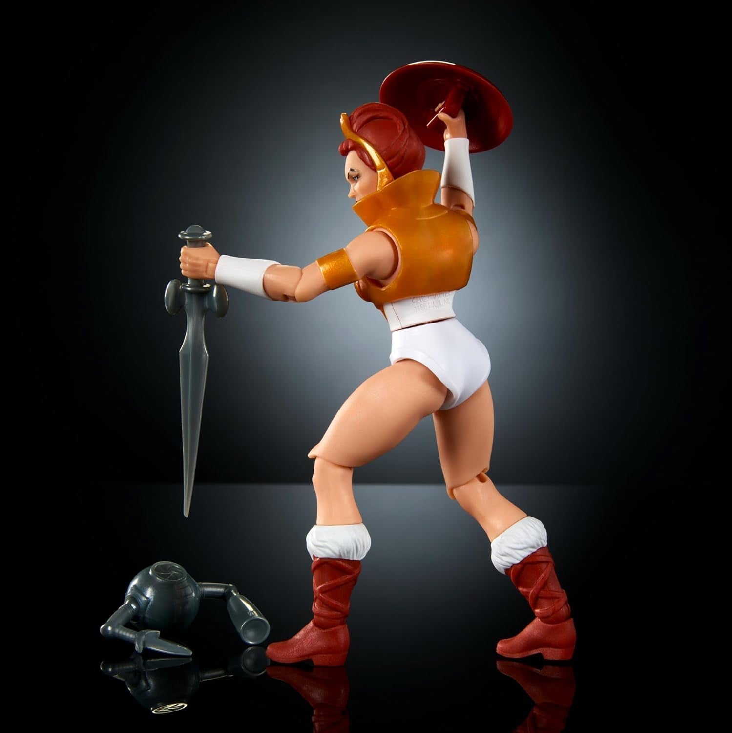 Masters of the Universe Origins Leksak Tecknad Teela Actionfigur Ca 14 cm Höjd Motu Heroine Accessoar och Mini Comic HYD27 Actionfigurer Naty Shop