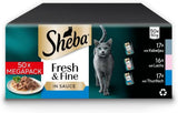 Sheba CATCARE Bag Wet Fresh & FINE (Fisk) Bitar i sås Vuxen 50g Multipack Standard