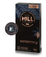 Kaffeekapseln Ristretto, 100 Kapseln für Kapselmaschinen (10x10), 80% återvunnet aluminium i Kapselkörper