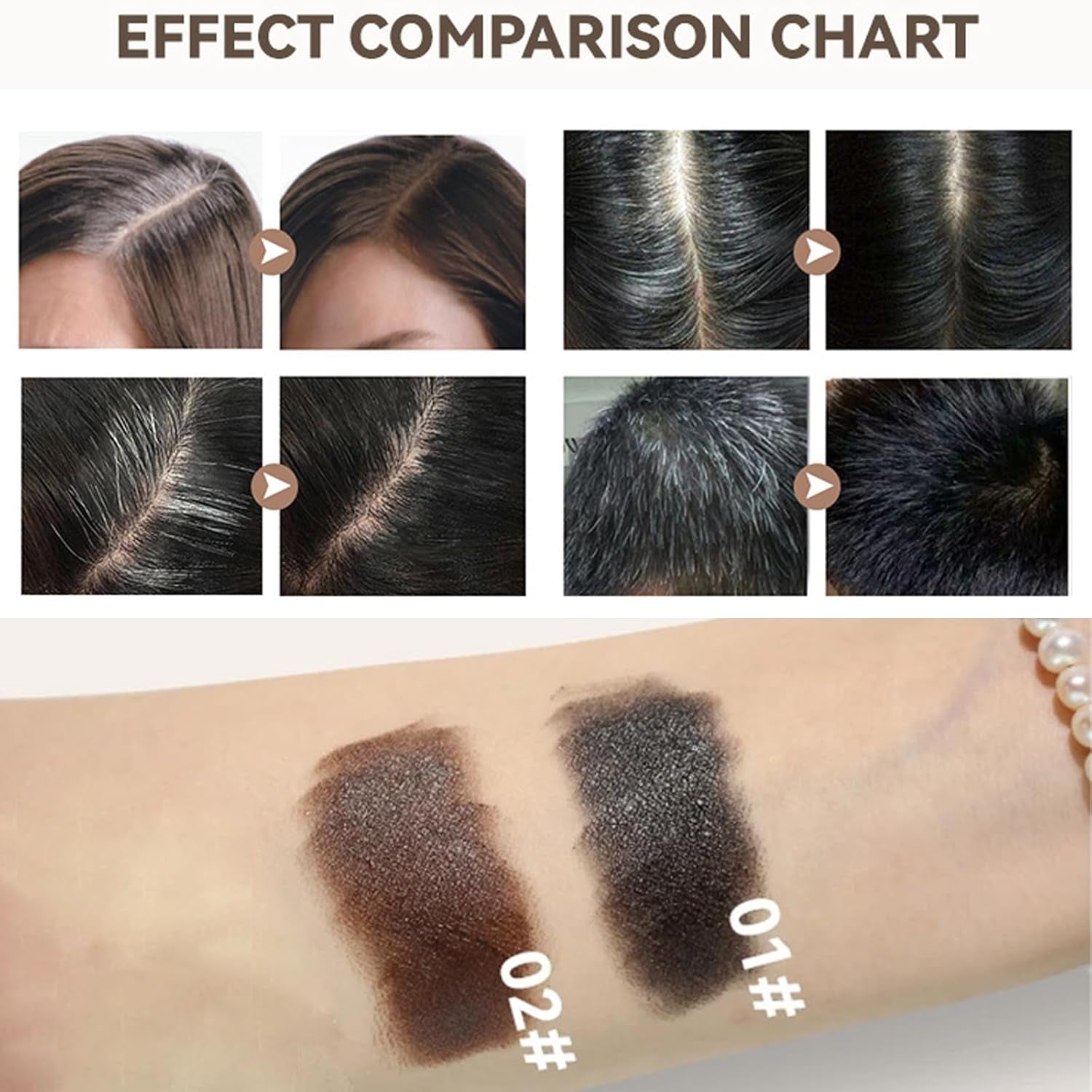 Hårfärgsstift Tillfällig hårfärg Läppstift Hårfärgning, Tillfällig läppstift Hårfärgning Vit färg Hårskydd DIY Makeup Stick Hårfärgning Svart Brun Hårfärgning Naty Shop