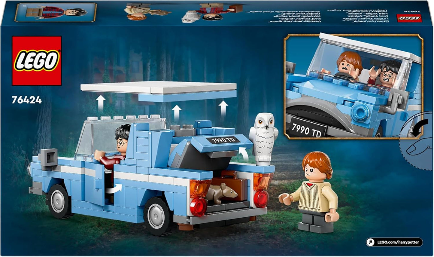 LEGO Harry Potter Flying Ford England Byggleksaksbil för barn Present för pojkar, flickor och alla fans från 7 år Set med 2 minifigurer inklusive Ron Weasley Rollspel 76424 Byggset Besuche den LEGO-Store