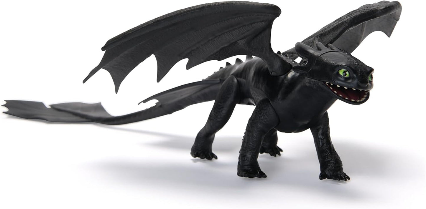 Dreamworks Hur du tränar din drake 22 cm Längd Basic Dragon Tandlös figurleksak för barn från 4 år och uppåt Actionfigurer Naty Shop Standardtitel