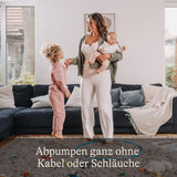 Lansinoh Tragbare Elektrische Doppelmilchpumpe – Freihändig Und Leise Abpumpen Ohne Kabel & Schläuche – Wiederaufladbarer Akku – Einfache Bedienung & Reinigung - Handsfree Tillbehör Mat och Amning Bebe Naty Shop