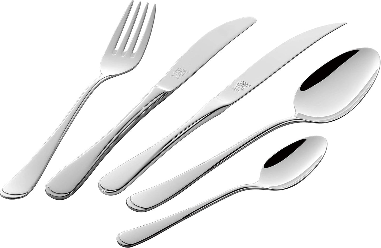 ZWILLING Nottingham bestickset, 72 delar, för 12 personer, rostfritt stål 18/10 Kitchen Naty Shop