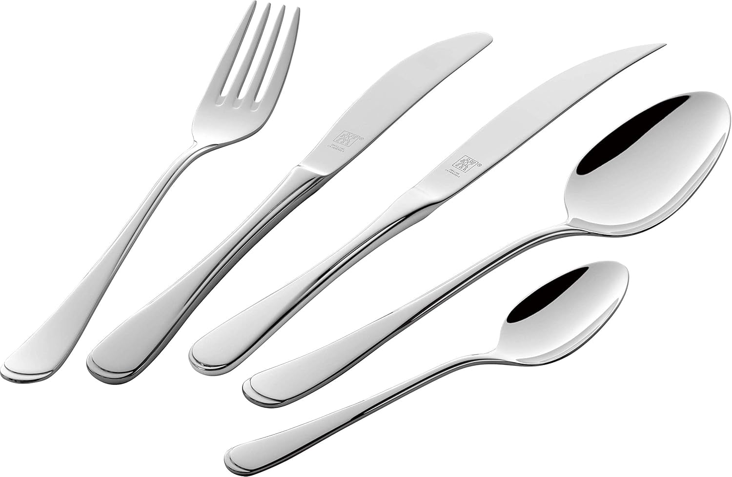 ZWILLING Nottingham bestickset, 72 delar, för 12 personer, rostfritt stål 18/10 Kitchen Naty Shop