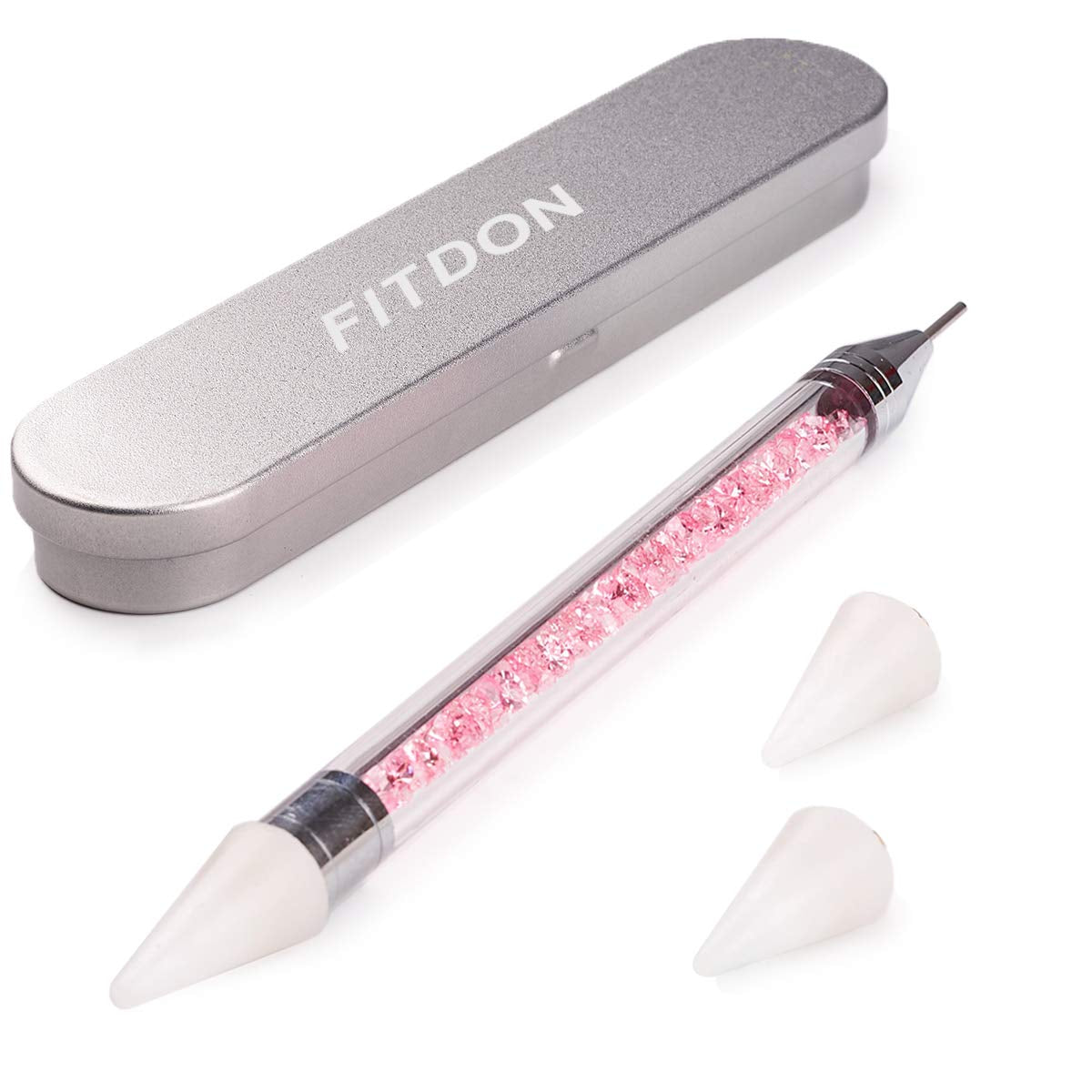 3200 Nail Stones Set FITDON Multi-Shaped Glass AB Stones and Clear Diamond Glitter AB Stones for Nail Art Dekoration DIY Kits Smycken Nyckelringar Nageltillbehör