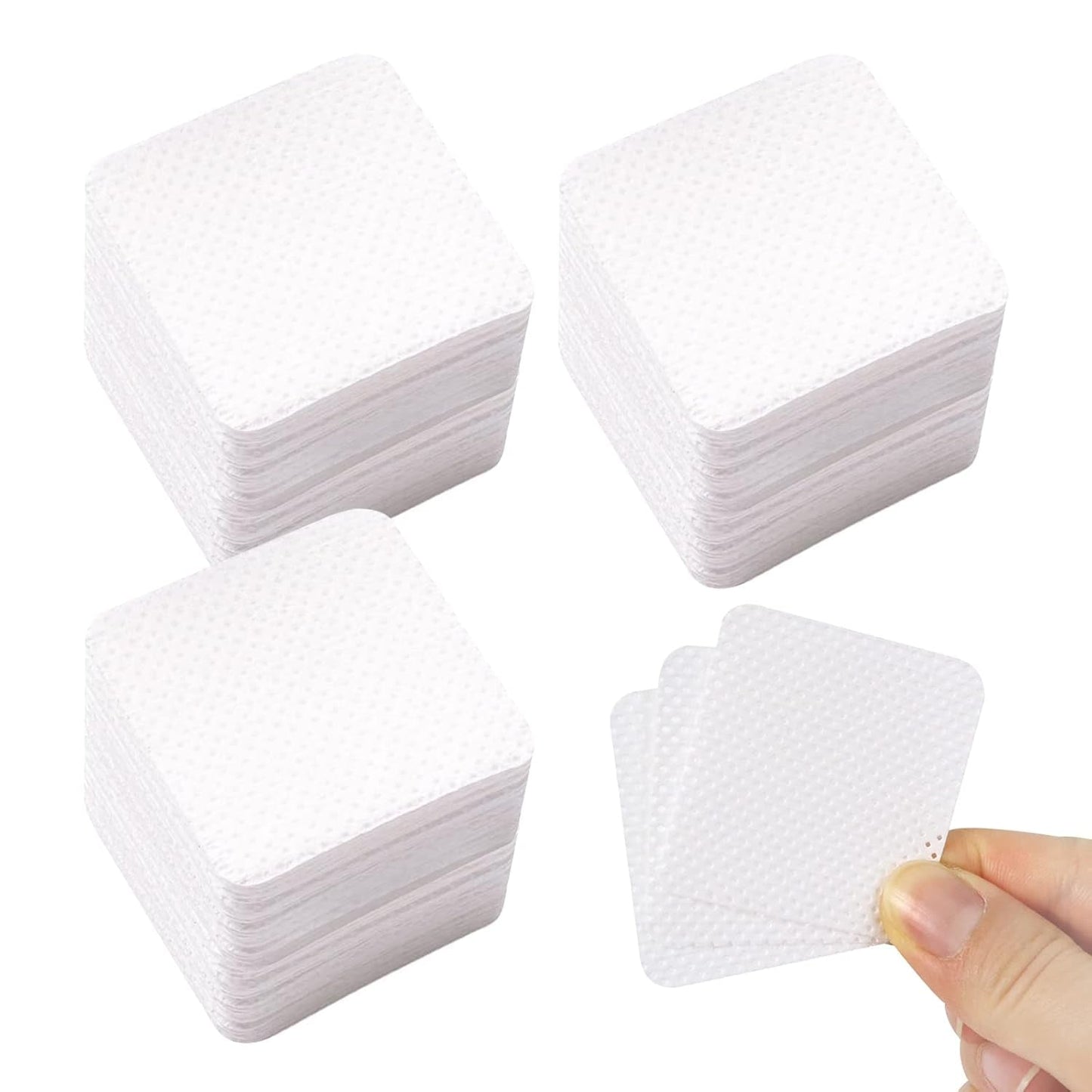 Qufiiry 300 Stück Fusselfreie Nageltücher, Luddfria Nagelservetter, Fusselfrei Nagel Wattepads, Nagel Wischtücher Für Cleaner Gelnägel Nagellackentferner Wattepads Nagelservetter Pads