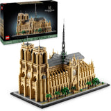 LEGO Architecture Notre-Dame De Paris, Samlarföremål för vuxna, Frankrike Souvenir, Present för kvinnor, män, Globetrotters och alla historieentusiaster, Arkitektonisk modell 21061 Byggset Besuche den LEGO-Store Standardtitel