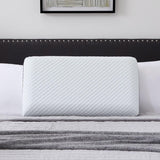 LUCID memory foam kudde med gel 40x60 cm - andas - kylande effekt - tvättbart överdrag - Oeko-Tex certifierad kudde, vit