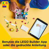 LEGO Creator 3In1 skrivmaskin med blommor - konvertibel leksak till en Keytar-modell eller till en blomkruka med anteckningsbok och penna - byggset - present till flickor och pojkar från 8 år 31169 Byggset Besuche den LEGO-Store