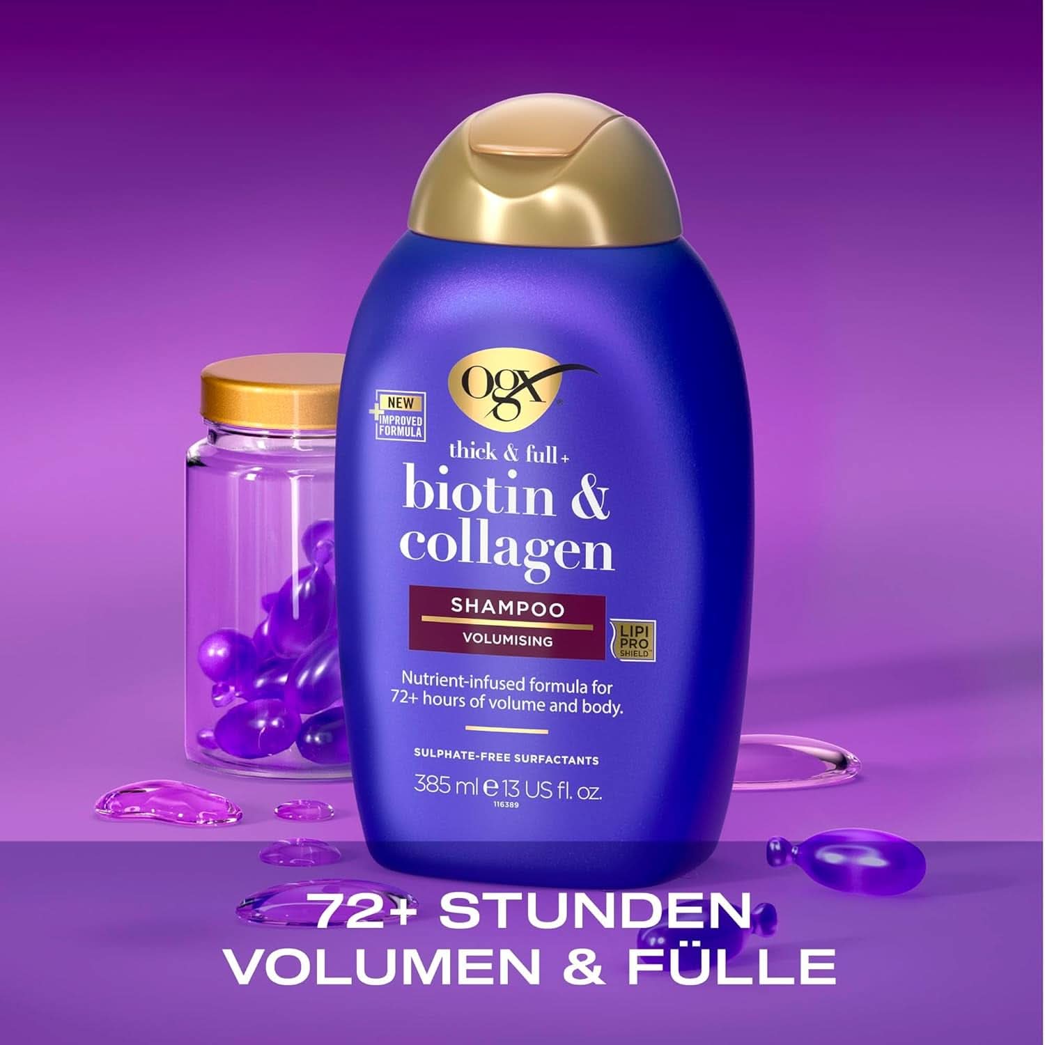OGX Biotin och kollagen schampo, 385 ml Dusch och bad Naty Shop