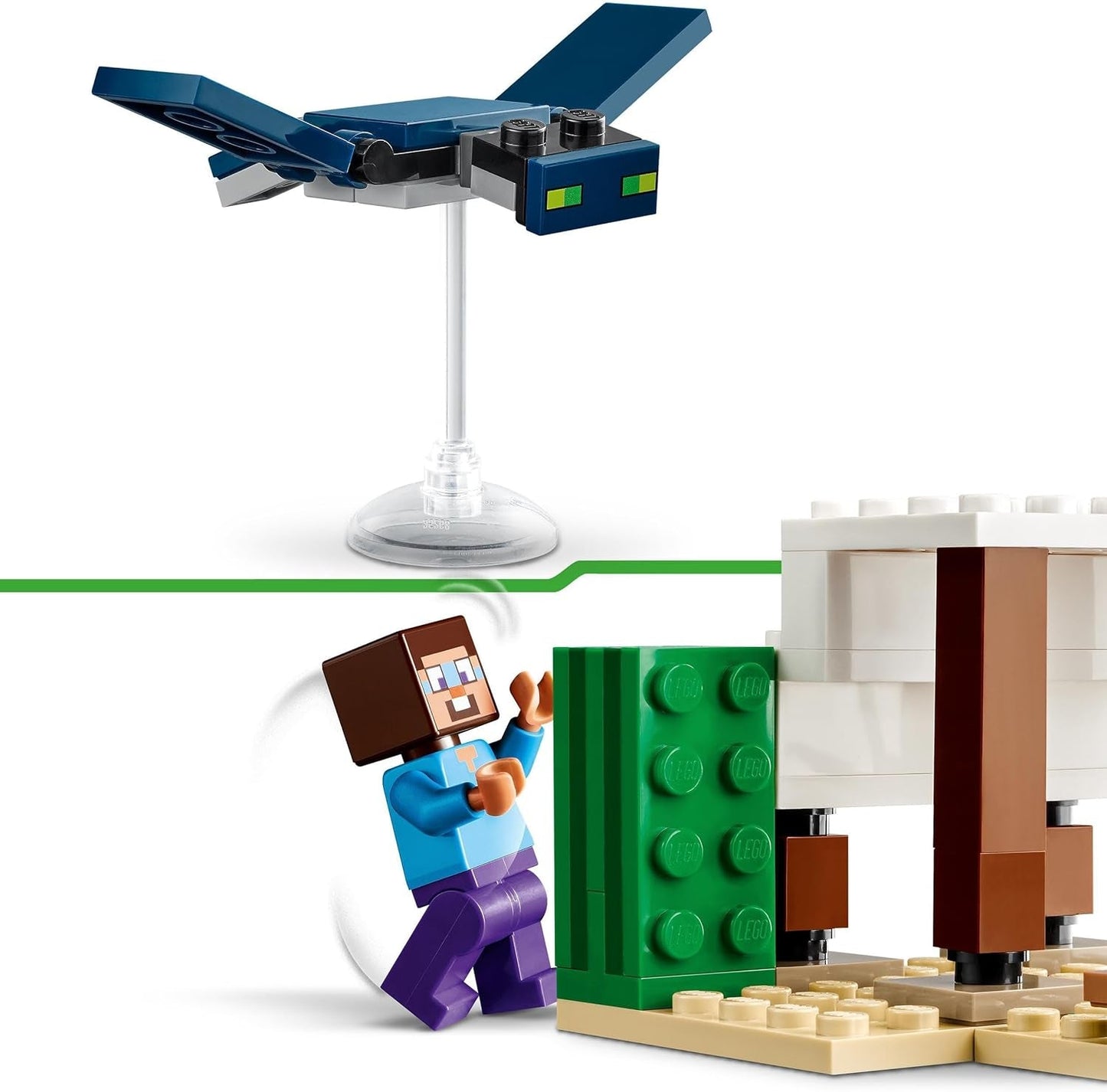 LEGO Minecraft Steve's Desert Expedition, videospelset för pojkar och flickor, biom med Steve, hus, statyetter och kamelleksak, gamerpresent för barn från 6 år 21251 Byggset Besuche den LEGO-Store
