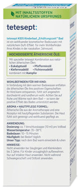Tetesept Kids Cold Time Bath - badtillsats för barn för den kalla årstiden med 4 eteriska oljor, avslappning och värmande, 125 ml Naty Shop
