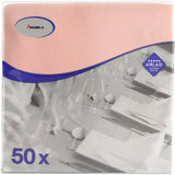 50 Aroba Airlaid servetter Textillook 19 FÄRGER 40X40 Cm 1/4-faldig högkvalitativ textillook Bröllopsservetter för jubileer Hotell Catering Helgdagar Jul Bröllop Rosa