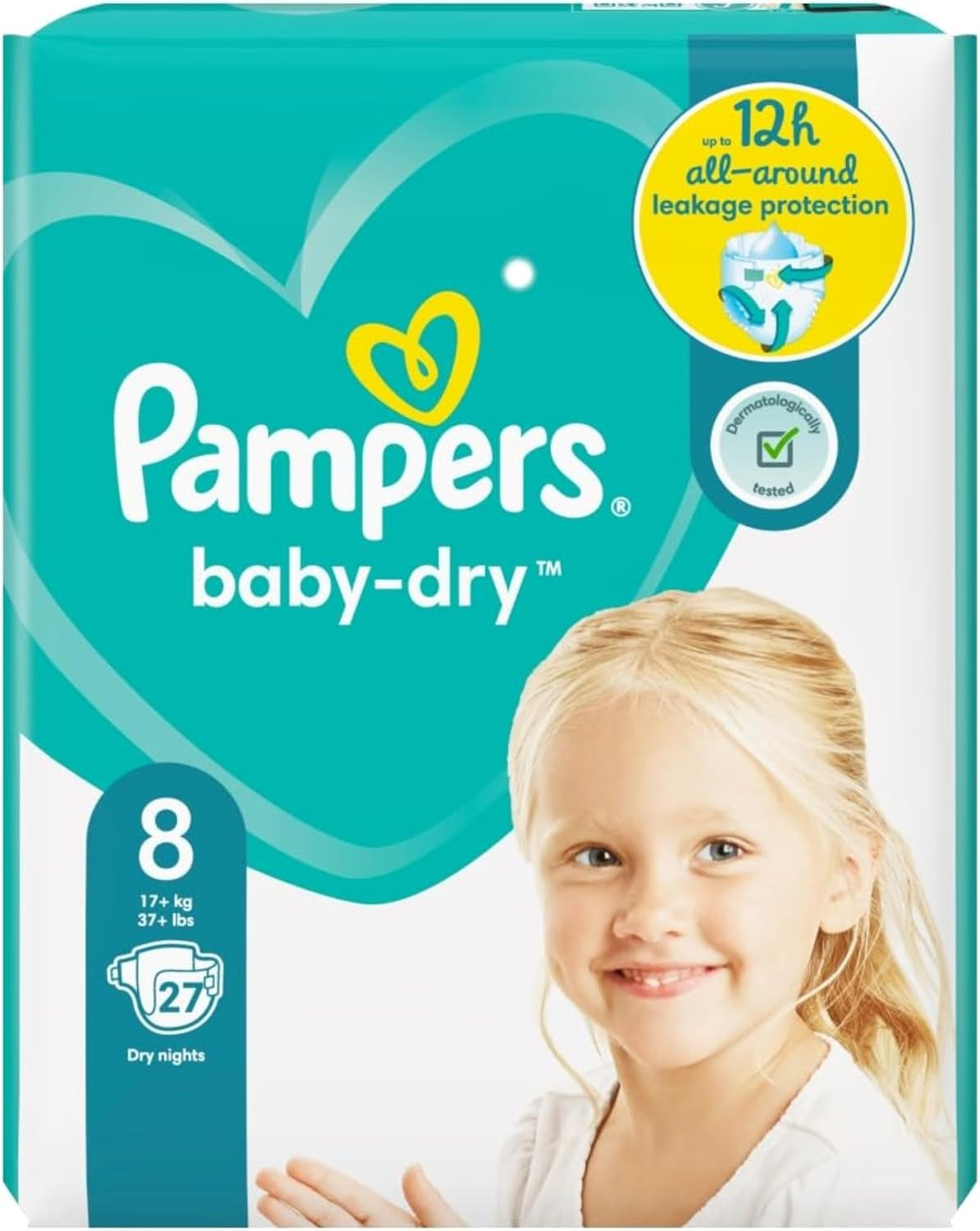 Blöjor Pampers 81657566 Baby-Dry Byxor, vit