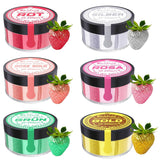 Ätbart glitter, set med 6 nyanser, 5 gram Glitter Naty Shop