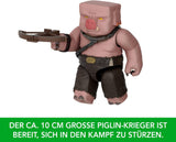 Mattel Minecraft Actionfigur Set, Ghast With Fire Attack, Lights, Noise, Starter And Projectile, Piglin Warrior, Inspired By The Movie, JFB69 Actionfigurer Naty Shop