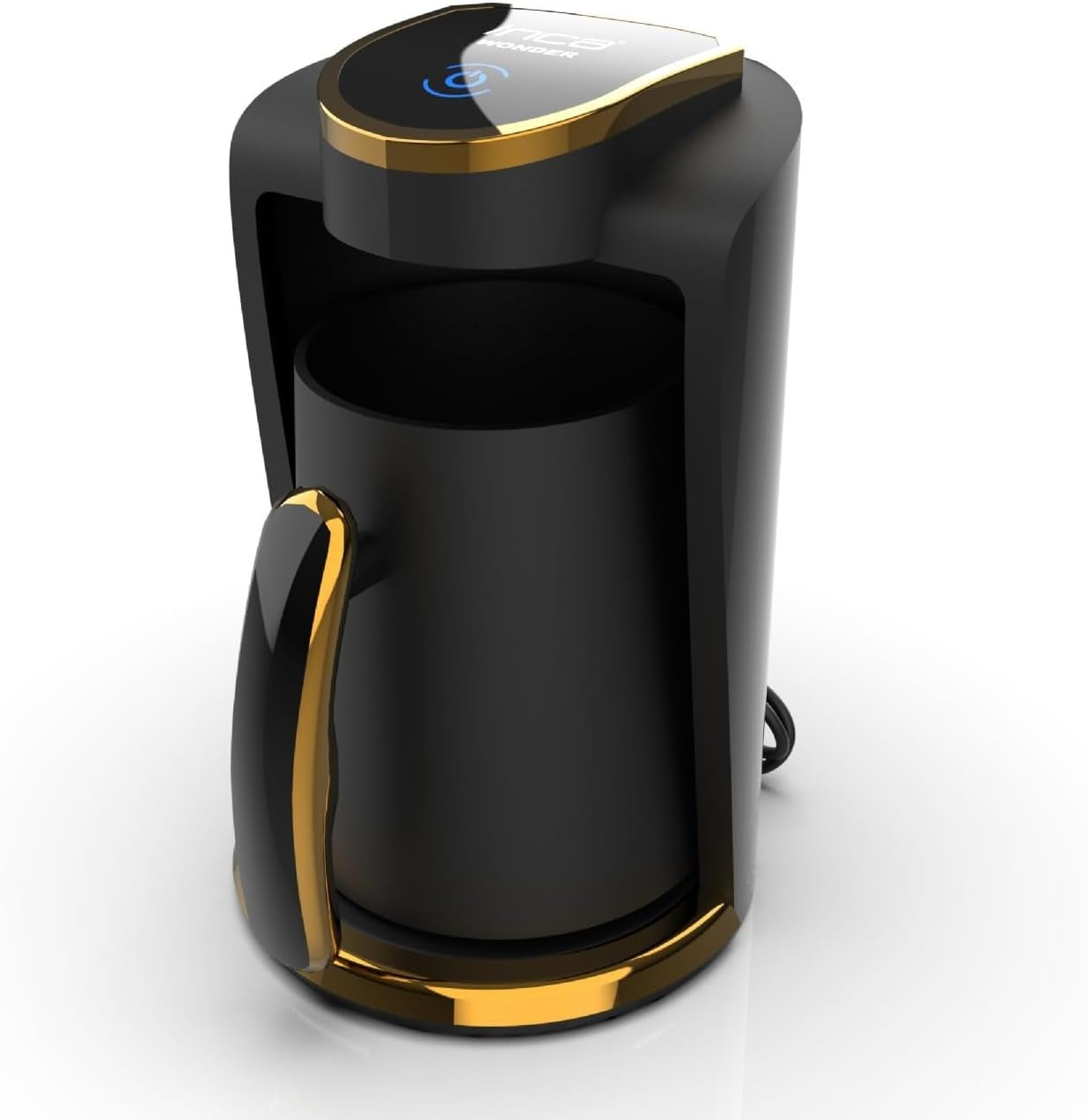 Turkiskt kafé Inca | Türk Kahve Maskiner | 250 ml (1-4 koppar) | 400W | IKM-01 | Skydd mot spill och kokning utan vatten | Värmeplatta i rostfritt stål | Automatisk avstängning | För ett perfekt turkiskt kaffe