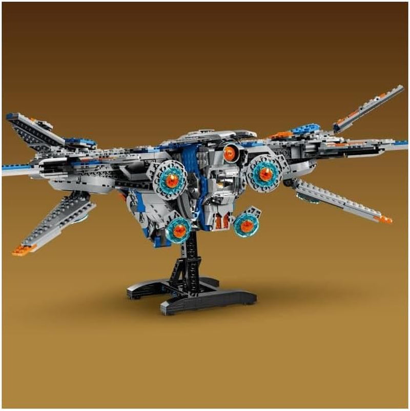 LEGO Marvel Guardians of the Galaxy: The Milano Building Spaceship Model with 4 Superhero Minifigures Avengers Flyer for Space Adventures Present för pojkar och flickor 76286 Byggset Beuche den LEGO-Store