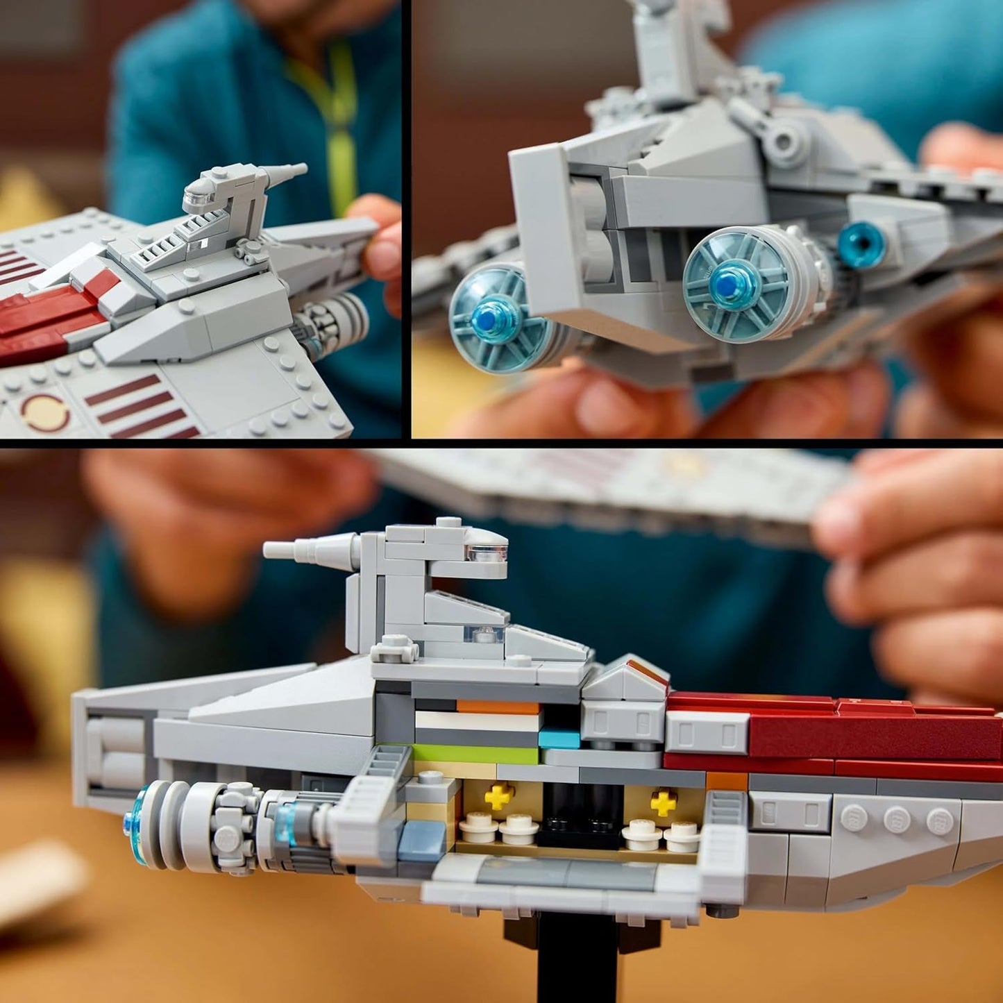 LEGO Star Wars 75404 Acclamator Class Assault Ship från Attack of the Clones - Rymdskepp att samla, bygga och visa - Fantasybyggset - Present till vuxna och tonårsfans Byggset Besuche den LEGO-Store
