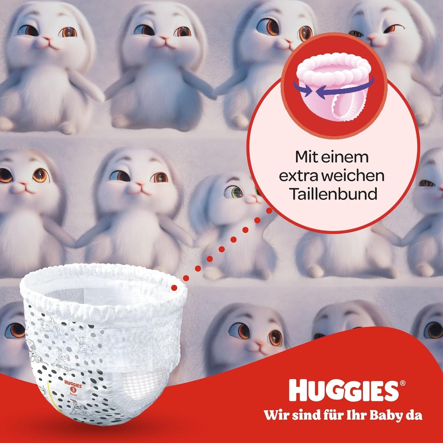 Huggies Little Movers Disney-byxor, storlek 5, 104 antal (2x52), månadslåda