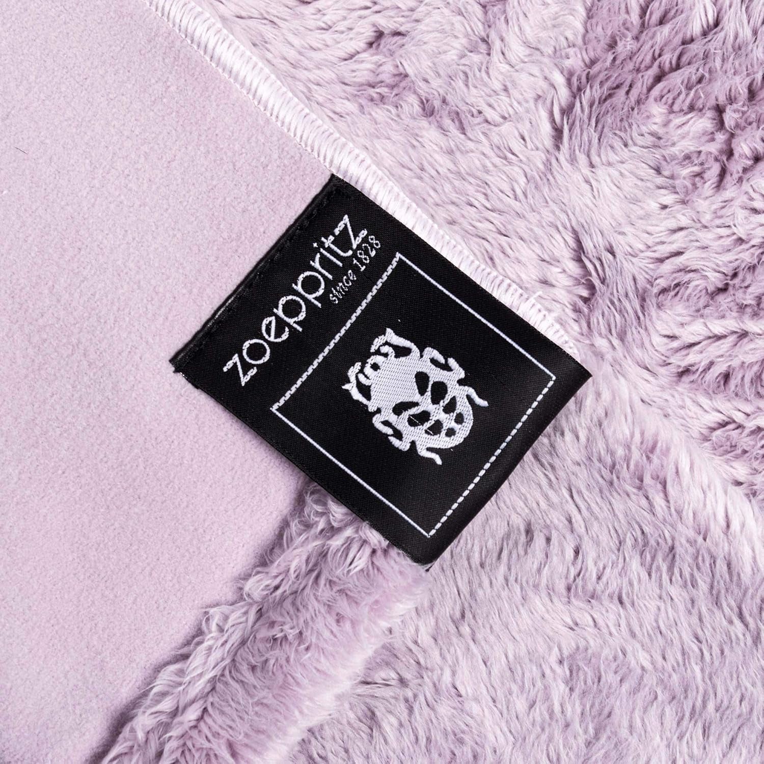 Reborn Bliss Blanket - Mysig fuskpälsfilt - Fluffig och lyxig fuskpälsfilt med slät rygg - 140X190 Cm - 310 Rose - By "Zoepritz since 1828" Sängar och täcken 'zoepritz sedan 1828'