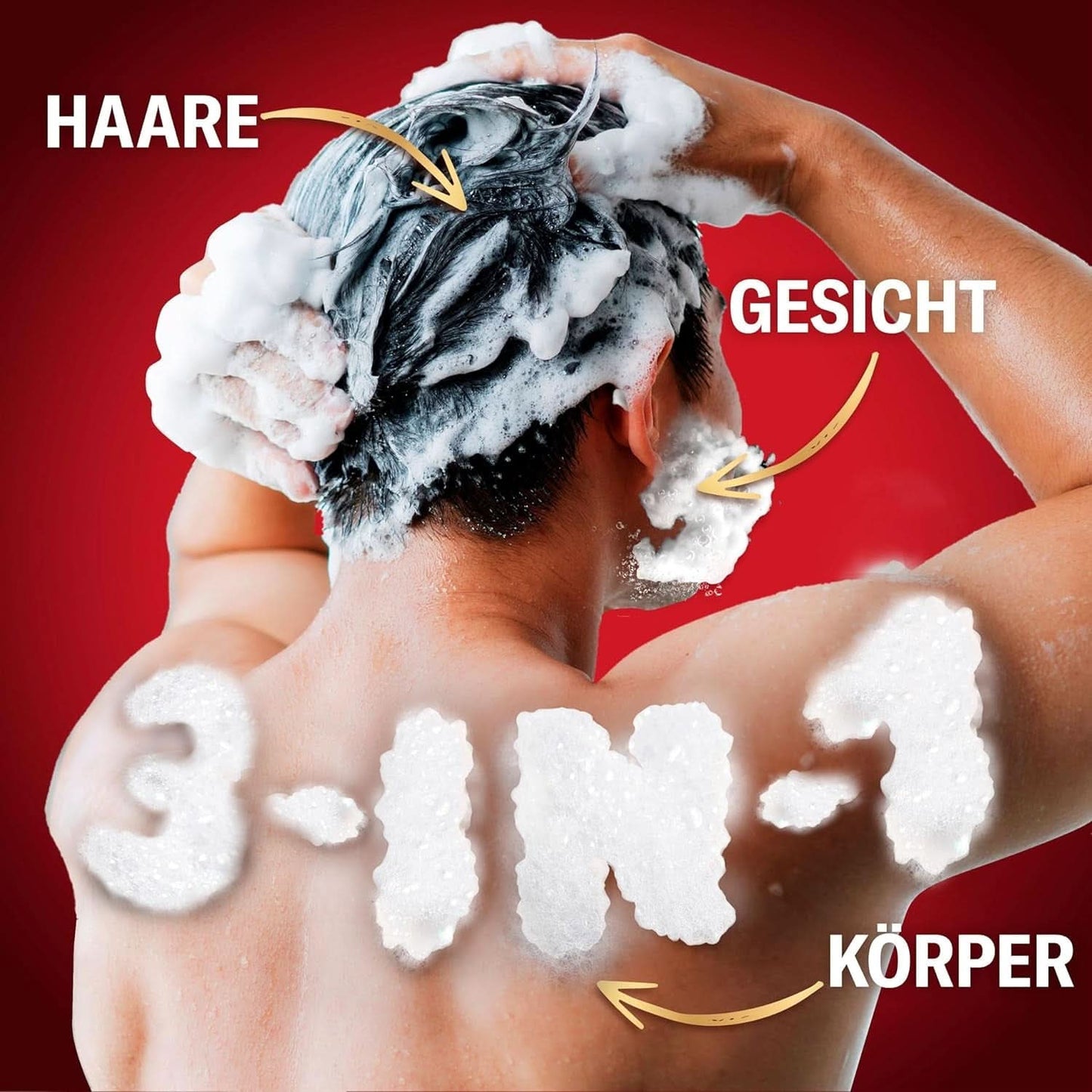 Old Spice Captain 3-i-1 duschgel och schampo för män, 1 liter dusch & bad Naty Shop