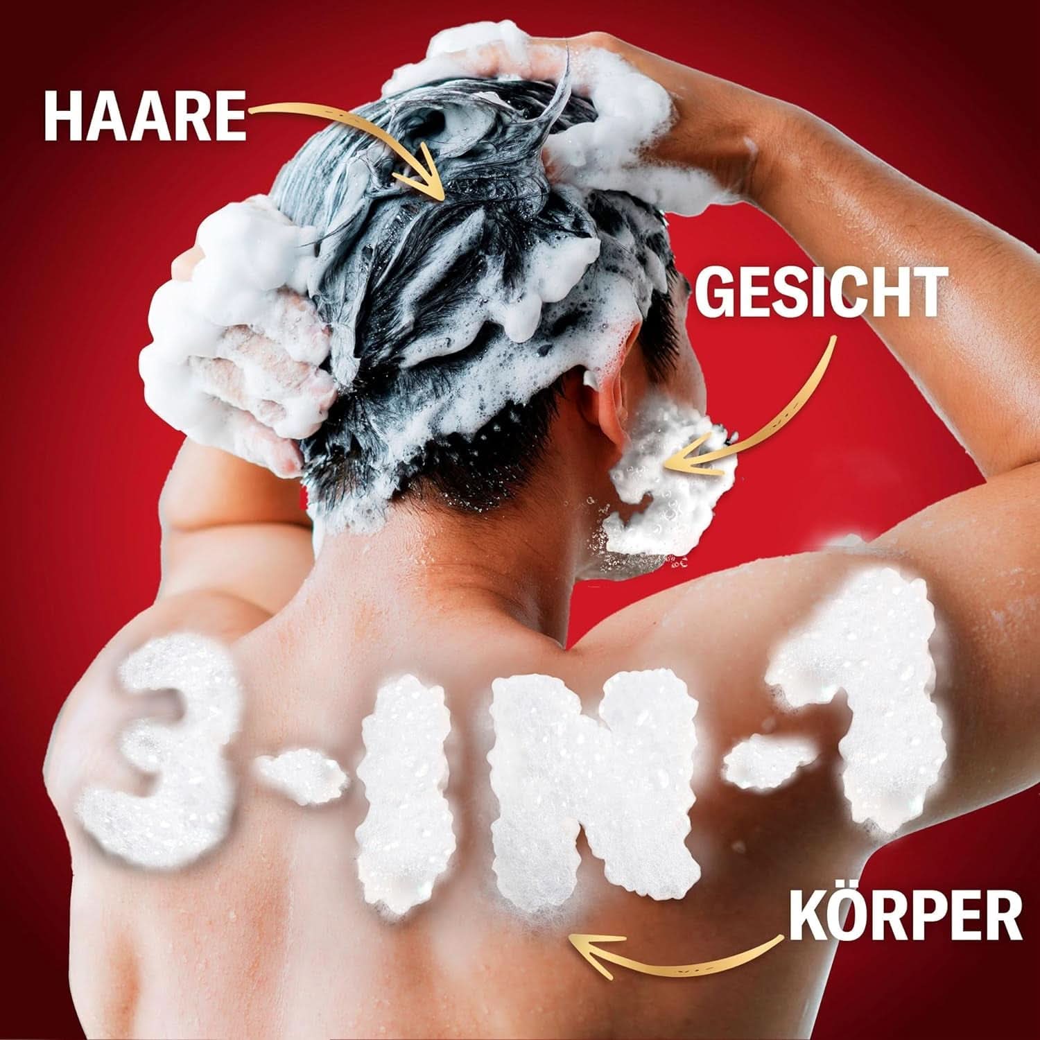 Old Spice Captain 3-i-1 duschgel och schampo för män, 1 liter dusch & bad Naty Shop