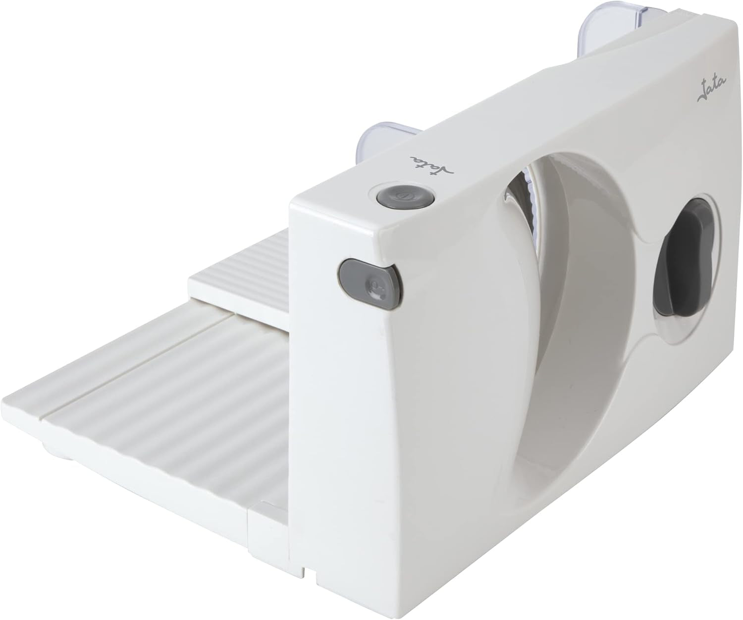 JECF0300 Kompakt elektrisk skärmaskin, avtagbart blad i rostfritt stål, diameter 170 mm, tjocklekskontroll 0 till 15 mm, 150 W Naty Shop rivjärn och skärmaskiner