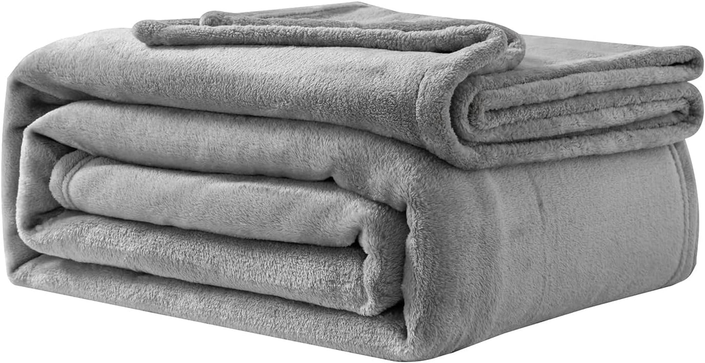 Mysig filt Fluffig fleecefilt 130 X 150 cm Sängfiltar Sofffilt Stora mjuka filtar och soffdukar för vuxna Soffplädar Varm Maskintvättbar Svart Good Nite Sängar och filtar Grå 200 X 230 Cm