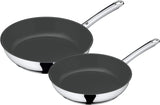 WMF Devil pan set 2 delar, induktionskärl 24, 28 cm, Cromargan rostfritt stål, keramisk beläggning, ugnssäker Grytor och kastruller Naty Shop Set med 2 kastruller 24 och 28 cm
