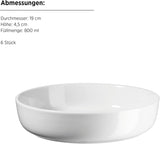 MÄSER, Navina-serien, servisset för 6, vit porslinsservis, tidlös, porslin, vit