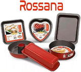 Rossana, Puddingform med kon 23 cm, non-stick beläggning, röd/grå färg, rostfritt stål Formar och bakplåtar Naty Shop