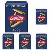 Pasta Barilla Classic Penne Rigate Nr. 73 från högkvalitativt durumvete, alltid al dente (1 x 500 g)