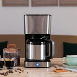 Cecotec Coffee 66 Drop & Thermo dropp kaffebryggare, 950 W, 1,2 L, 10 koppar, ExtremeAroma-teknik, anti-droppfunktion, vattennivåindikator, återanvändbart huvudfilter, överhettningsskydd