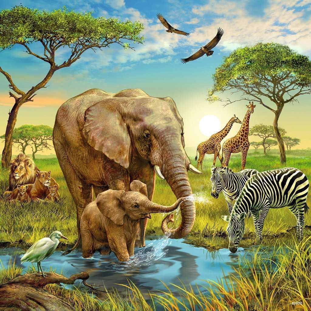 Ravensburger Pussel för barn - 09330 Animals of the Earth - Pussel för barn från 5 år, med 3X49 bitar Puzzle Naty Shop