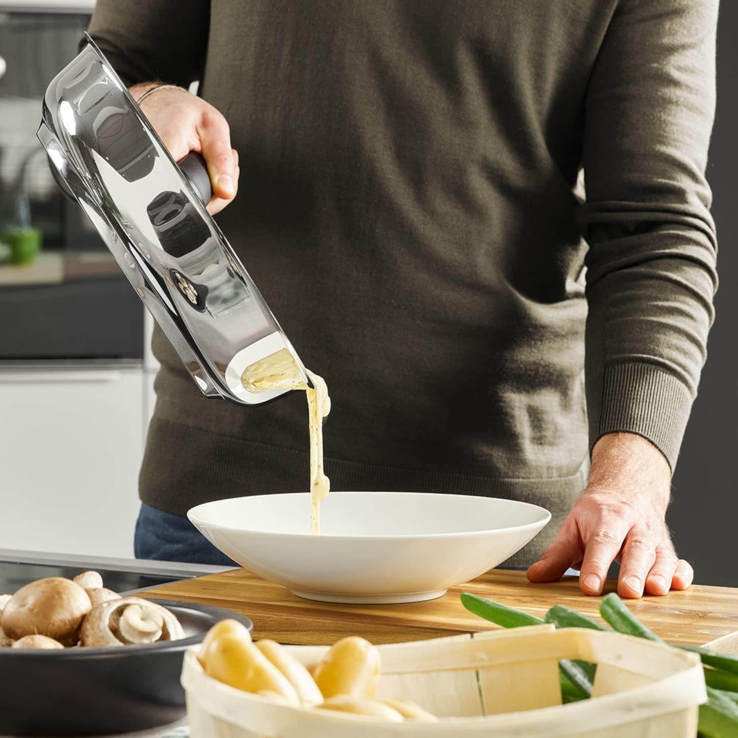 Fissler Adamant Premium, panna i rostfritt stål, non-stick, reptålig - Induktionsgrytor och stekpannor Naty Shop