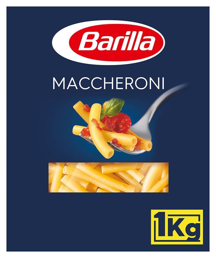 Barilla durumvete pasta Maccheroni n. 44 – Förpackning med 1 (1x1 kg)